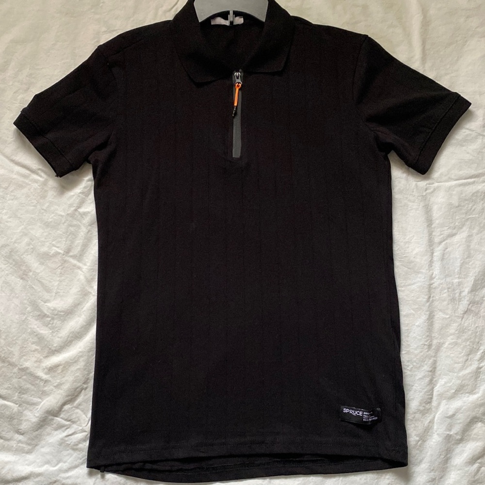 Item# 05 Men Black “Spruce” Polo Shirt Size S